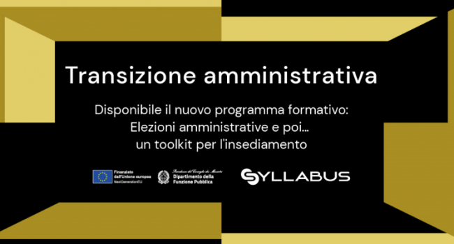 Su Syllabus della Funzione Pubblica un nuovo programma formativo per amministratori e funzionari
