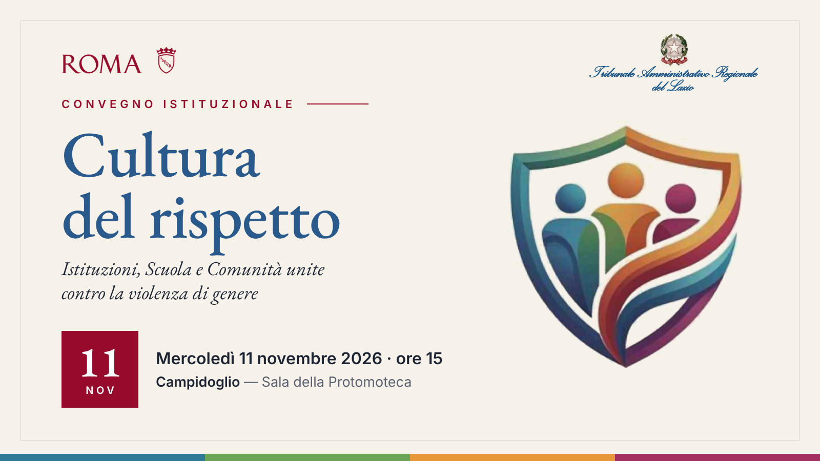 “Cultura del rispetto”: in Campidoglio un convegno contro la violenza di genere