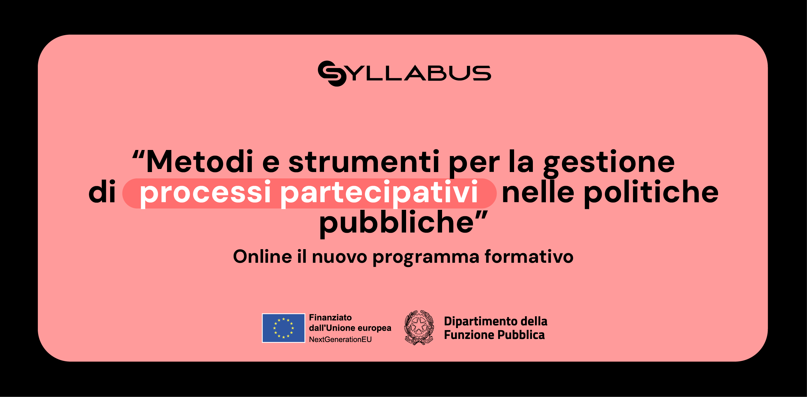 Nuovo corso Syllabus sulla partecipazione pubblica
