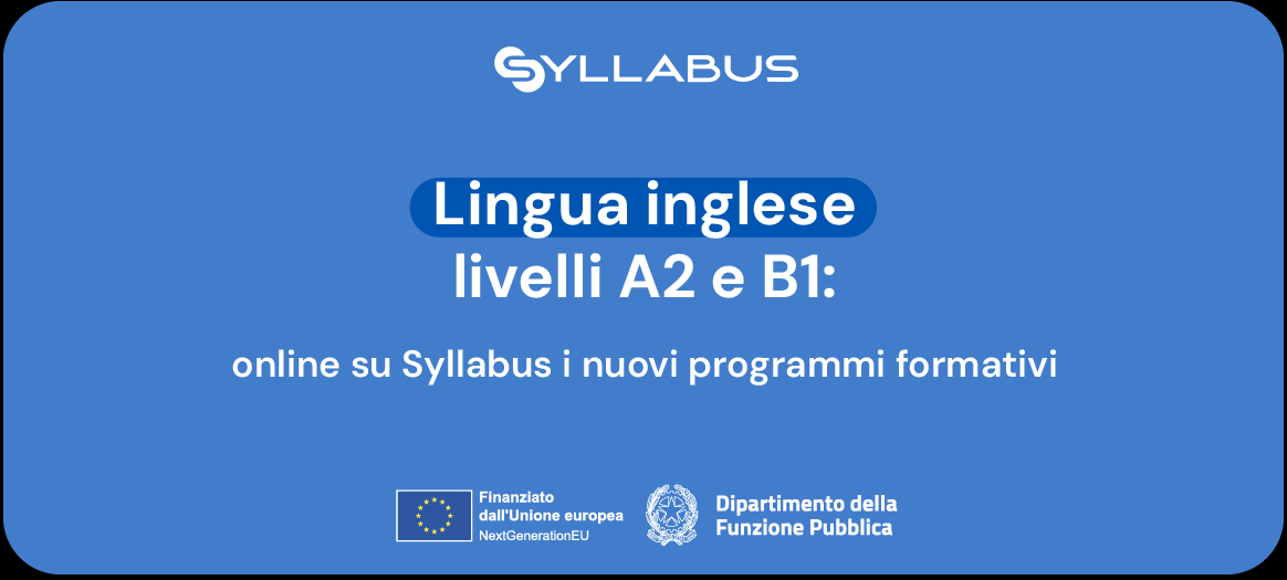 Syllabus disponibili i nuovi corsi di inglese A2 e B1