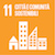 Icona obiettivo undici agenda ONU 2030